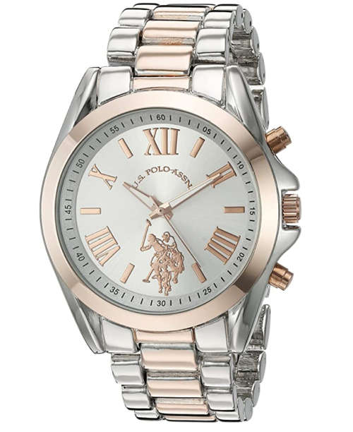 U.S. Polo Assn. Womens Quartz Watch, Analog Display and Stainless Steel Strap * Free shipping