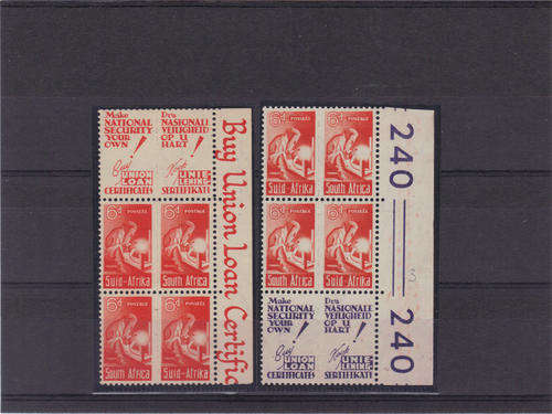 Union of South Africa: Sacc:101 unmounted block