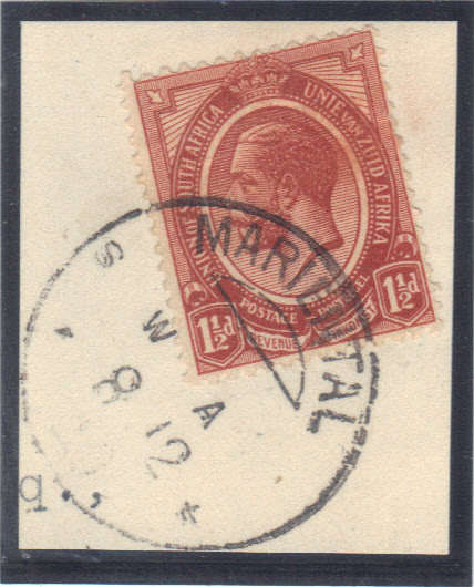 Union Of South Africa  stamps Used in SWA Sacc SA 4a 1 !/2 d  See on this below.