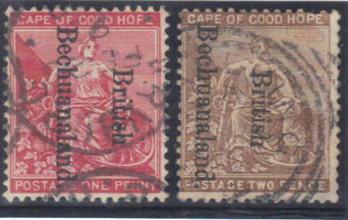 Bechuanaland (British) Sacc 31-32 Fine used.