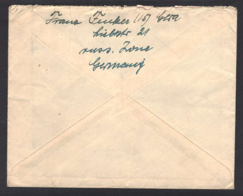 Germany : MixedFranking Cat  Michel 212 and 233a    Stamps Deutscher Volkskongress. 1949