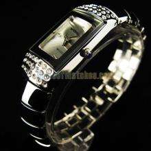 Volans Stainless Steel Crystal Inlaid Quartz Lady Bracelet Watch