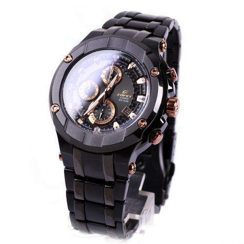 Casio Edifice Gold Label Sapphire glass, chronograph , EFX-500BK-1AV