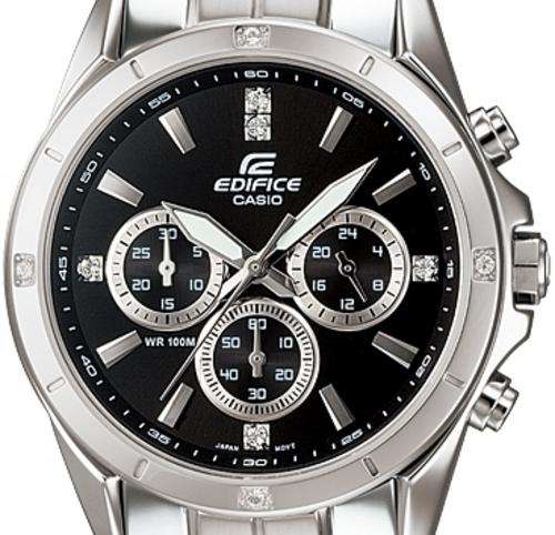 Casio Rinstone Chronograph Men's Edifice EF-544D 1AV  Mens Dress Watch