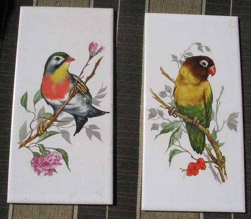 2 Collective tiles with bird motive! Beautiful!!