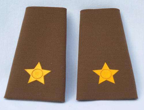 2nd Lieutenant Rubberised Rank Insignia Pair