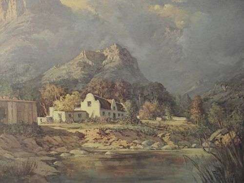 Signed Gabriel De Jongh Print - After the rain