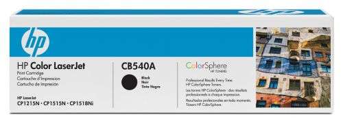 HP CB540A # 125A / 125 / 540A / CB540 Black Toner