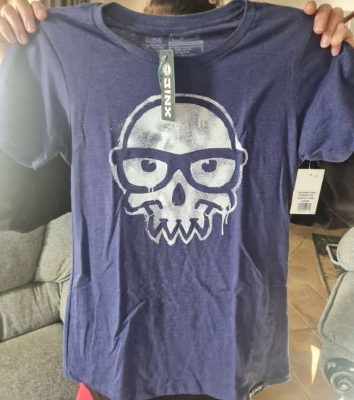 J!nx spray paint women`s tee - purple storm (Large)