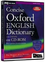 Concise Oxford English Dictionary - 11th Edition