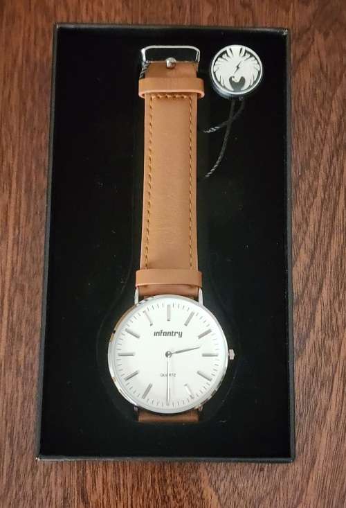 Infantry Military CO. Pacific White Dial Watch