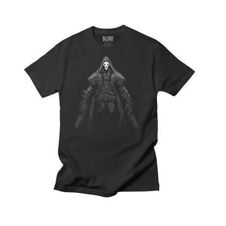 Overwatch death walks among you: Mens black tee - 3XL
