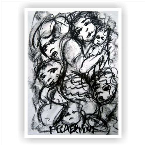 Frans Claerhout, Pastel With Certificate