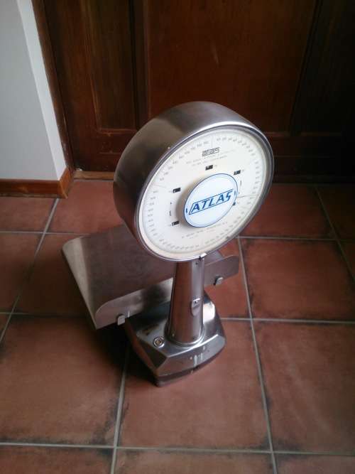 Atlas "Lollipop" 30kg Stainless Steel & Cast Iron Scale