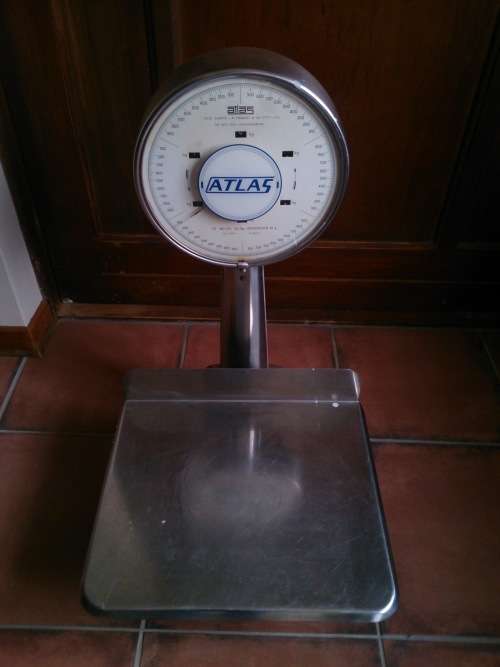 Atlas "Lollipop" 30kg Stainless Steel & Cast Iron Scale