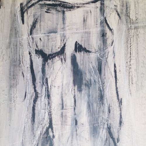 Beautiful Mixed Media Abstract Signed JP, strecthed and ready to hang!