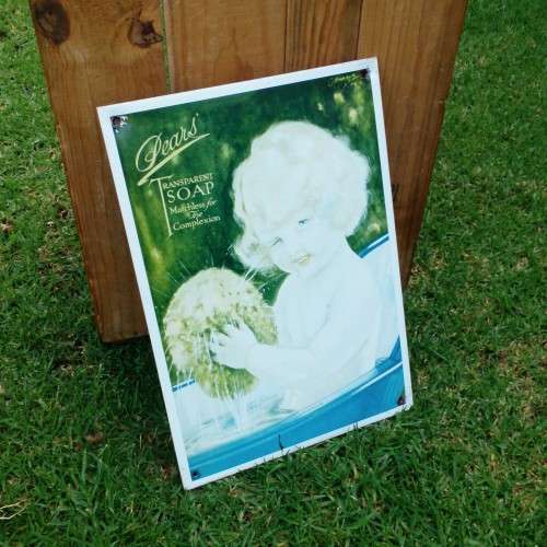 Nostalgic PEARS Sign, (PEARS GIRL WITH SPONGE)