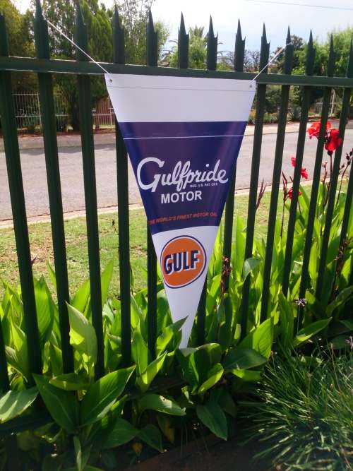 Large GULF Industrial Bunting Flag!!!