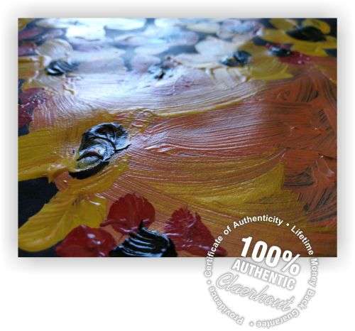 LARGE (42cm x 30cm) Original CLAERHOUT - Pot With Flowers - Oil on paper!!! COA Included!