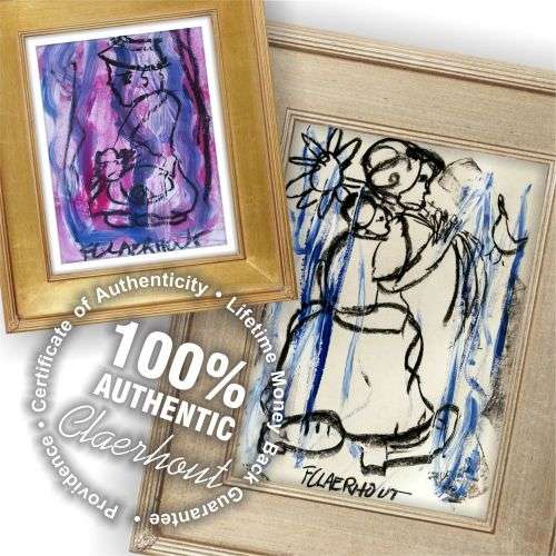 CLAERHOUT XMAS! 2x Original Claerhout Paintings + COA!!! FREE SHIPPING!!! Valued @ R15000!!!