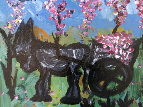 LARGE Frans Claerhout OIL ON BOARD - Donkey & Cart - GREAT INVESTMENT VALUED R45 000!!!