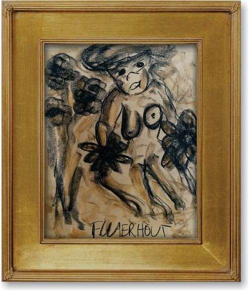 LAST CHANCE! Beautiful Claerhout Pastel - Nude (LARGE) - Comes with COA, valued @ R14 000!