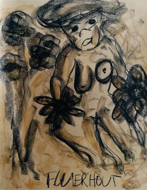 LAST CHANCE! Beautiful Claerhout Pastel - Nude (LARGE) - Comes with COA, valued @ R14 000!