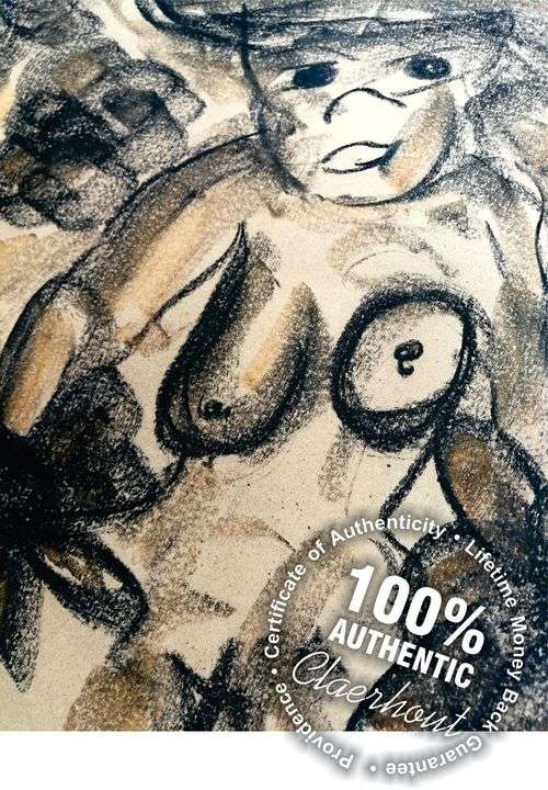 LAST CHANCE! Beautiful Claerhout Pastel - Nude (LARGE) - Comes with COA, valued @ R14 000!