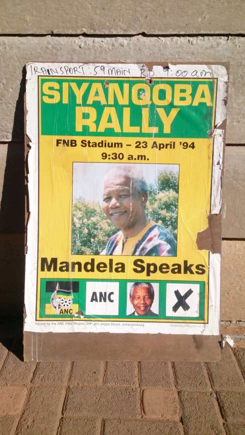 A FANTASTIC ORIGINAL 1994 ANC CAMPAIGN ELECTION POSTER