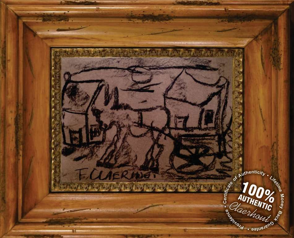 Frans Claerhout - Donkey & Cart - Great Investment Art! Signed and dated!