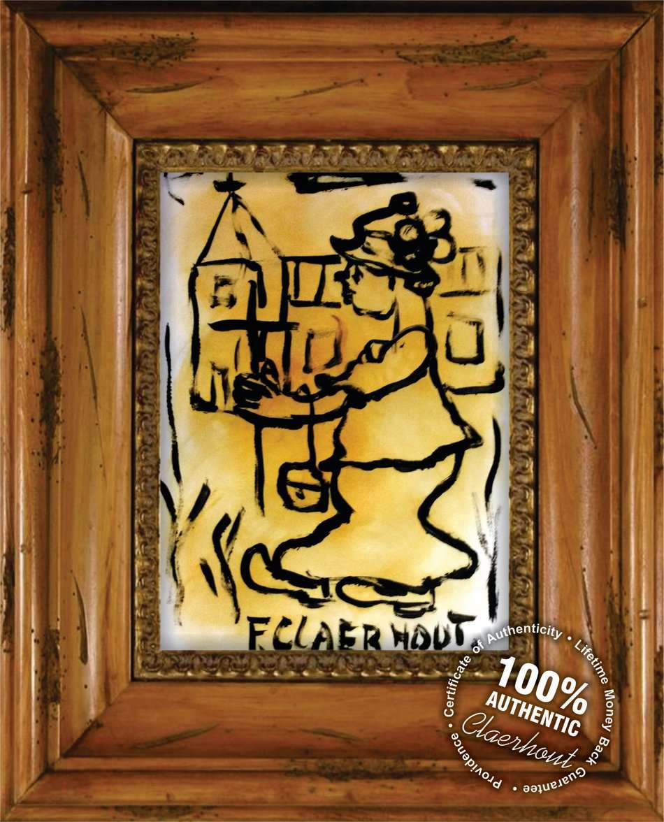 Frans Claerhout - On The Way To Church - Mixed Media, Signed and Dated, Tweespruit! INVESTMENT ART!