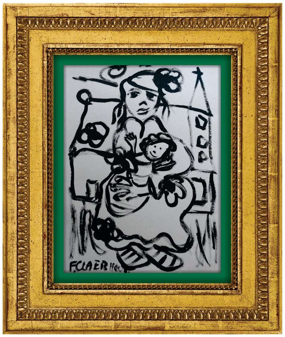 Large Frans Claerhout - Mother & Child - Excellent Investment Art!!!