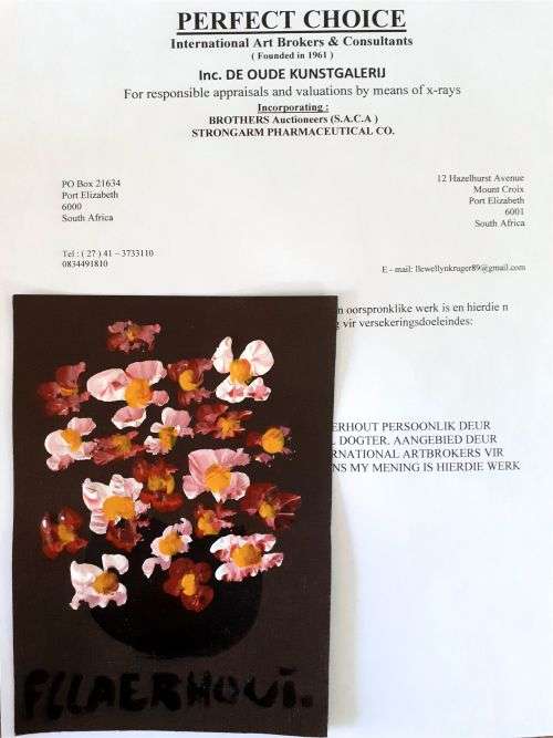 Frans Claerhout - Original Oil On Paper - Small - Signed and dated.