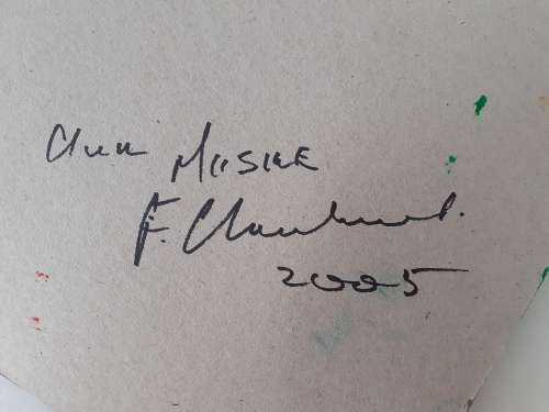 Frans Claerhout - FLOWERS - Oil on board. Signed and dated on back with COA