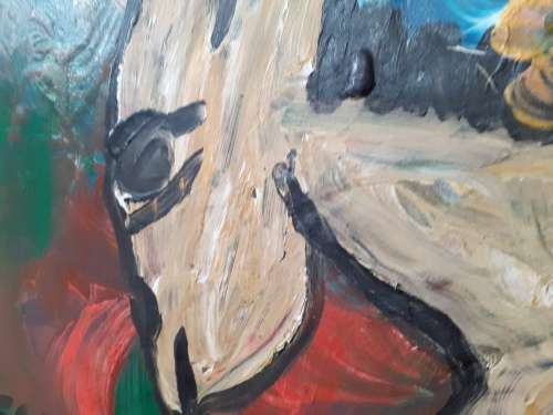 WoW!!! MAKE AN OFFER!!! FRANS CLAERHOUT DONKEY, Acrylic on board! Size 730mm x 500mm