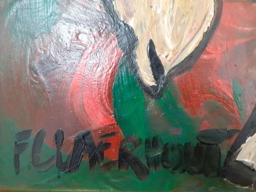 WoW!!! MAKE AN OFFER!!! FRANS CLAERHOUT DONKEY, Acrylic on board! Size 730mm x 500mm