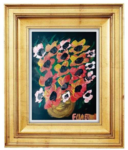 Beautiful FRANS CLAERHOUT! - FLOWERS - Acrylic, MAKE AN OFFER!