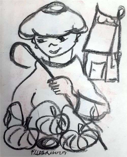 Frans Claerhout - CHARCOAL ON PAPER - Stunning Investment Art!!!