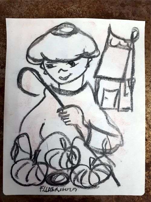 Frans Claerhout - CHARCOAL ON PAPER - Stunning Investment Art!!!