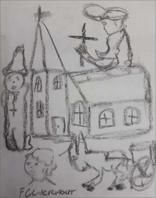 MAKE AN OFFER!!! Frans Claerhout - CHARCOAL ON PAPER - Stunning Investment Art!!! COA included!!!