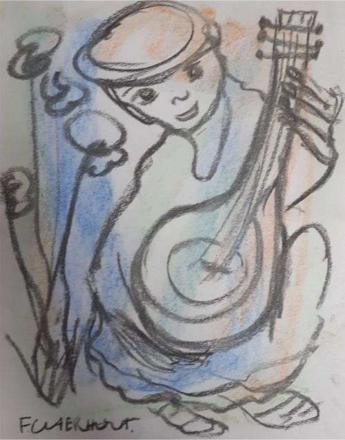 MAKE AN OFFER!!! Frans Claerhout - PASTEL ON PAPER - Stunning Investment Art! COA included!!!