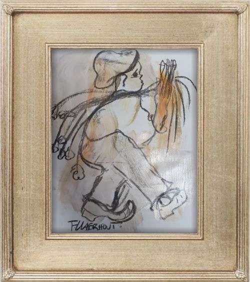 MAKE AN OFFER!!! Frans Claerhout - MIXED MEDIA ON PAPER - COA Included!!