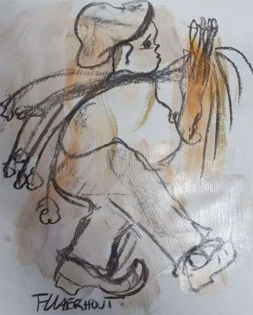 MAKE AN OFFER!!! Frans Claerhout - MIXED MEDIA ON PAPER - COA Included!!