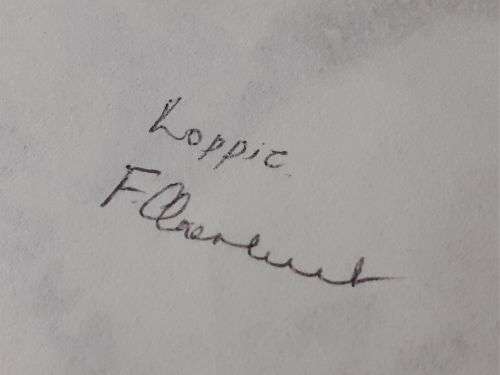 MAKE AN OFFER!! Frans Claerhout - Farmer - Pastel - Signed and dated, COA included!!!