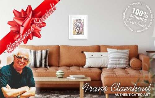 Christmas Special!!! Original Frans Claerhout art!!! Certificate of Authenticity included.
