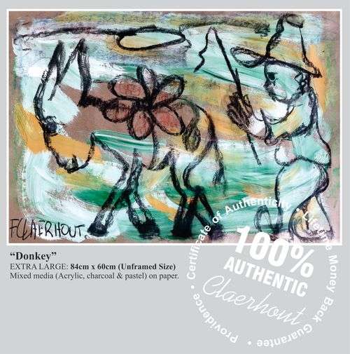 STUNNING FRANS CLAERHOUT INVESTMENT ART!!! COA and Valuation Certificate worth R25 000-00!!!!