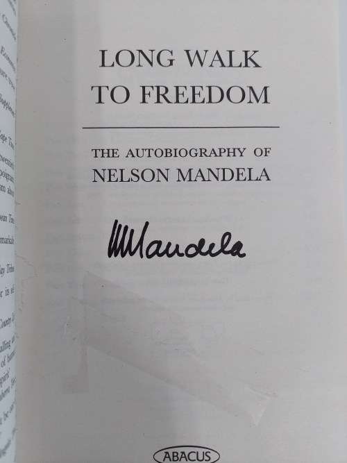 Long Walk to Freedom - Signed paperback. Please see pics for condition. ONLY R1500!!!