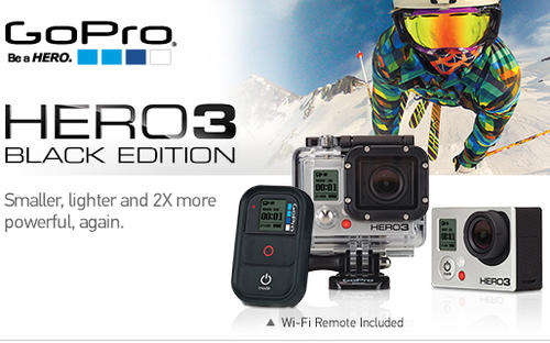 Go Pro HERO 3 HD Black Edition includes Mounting & Remote