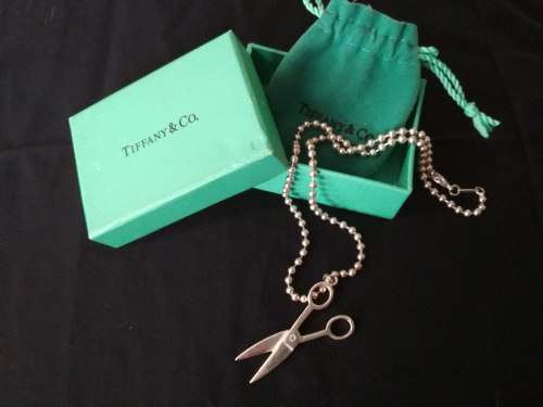 Tiffany & Co - Sterling Silver (925) Ball bead chain with scissors