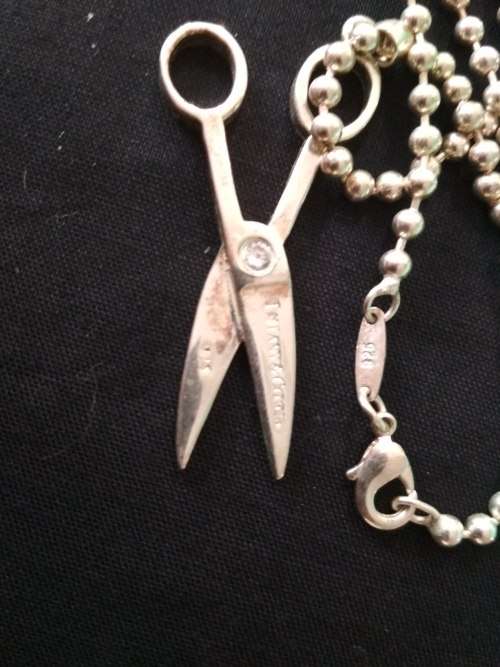 Tiffany & Co - Sterling Silver (925) Ball bead chain with scissors